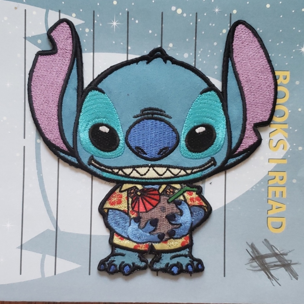 Stitch iron on patch